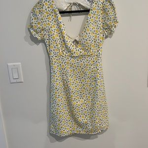 Yellow princess polly mini dress
